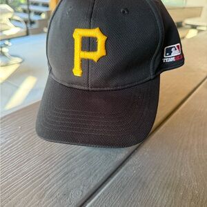 Black Baseball Cap with Yellow Logo
